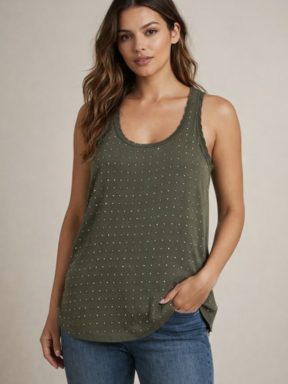 Jennifer Lopez Sparkled Tank Top